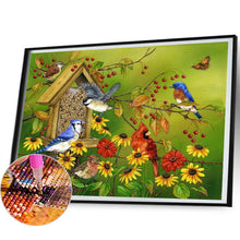 Load image into Gallery viewer, Autumn Scene With Birdsong And Flowers 50*40CM(Canvas) Full Round Drill Diamond Painting
