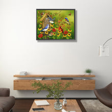 Load image into Gallery viewer, Autumn Scene With Birdsong And Flowers 50*40CM(Canvas) Full Round Drill Diamond Painting
