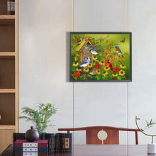 Load image into Gallery viewer, Autumn Scene With Birdsong And Flowers 50*40CM(Canvas) Full Round Drill Diamond Painting

