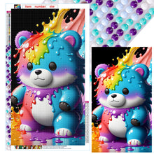 Load image into Gallery viewer, Colorful Water Drop Bear 40*70CM(Canvas) Full Round Drill Diamond Painting
