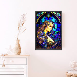 Statue Of The Virgin Mary 40*60CM(Picture) Full Round Drill Diamond Painting