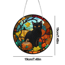 Load image into Gallery viewer, DIY Crystal Diamond Pendant Single-sided 5D Round for Home Garden (Cat)
