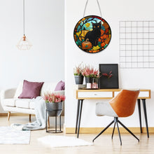 Load image into Gallery viewer, DIY Crystal Diamond Pendant Single-sided 5D Round for Home Garden (Cat)
