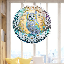 Load image into Gallery viewer, DIY Crystal Diamond Pendant Single-sided 5D Round for Home Garden (Owl)

