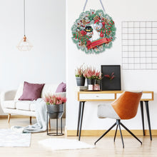 Load image into Gallery viewer, 5D DIY Hanging Wreath Diamond Christmas Diamond Wall Decor Wreath
