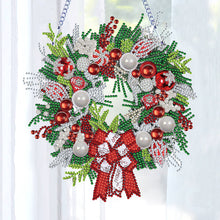 Load image into Gallery viewer, 5D DIY Hanging Wreath Diamond Christmas Diamond Wall Decor Wreath
