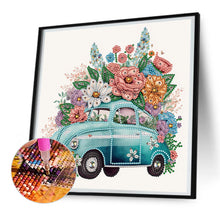 Load image into Gallery viewer, 2PCS Flowers And Cars 30*30CM(Canvas) Partial Special Shaped Drill Diamond Painting
