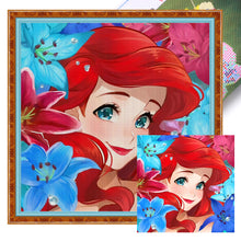 Load image into Gallery viewer, Yishu - Disney - Princess Ariel The Mermaid - 50*50CM 11CT 3 Stamped Cross Stitch

