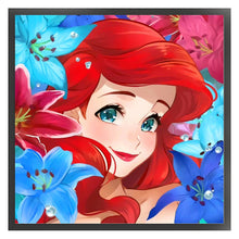 Load image into Gallery viewer, Yishu - Disney - Princess Ariel The Mermaid - 50*50CM 11CT 3 Stamped Cross Stitch
