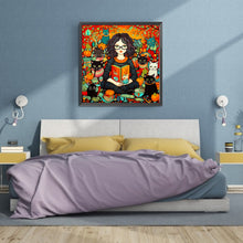 Load image into Gallery viewer, Halloween Exclusive Magical World Girl 70*70CM(Canvas) Full Round Drill Diamond Painting
