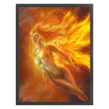 Load image into Gallery viewer, Yishu - Flame Goddess - 40*56CM 11CT 3 Stamped Cross Stitch
