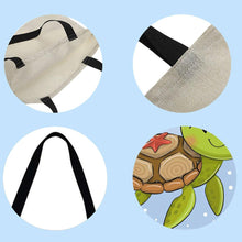 Load image into Gallery viewer, Canvas Bag-Sea Turtle 40*40CM
