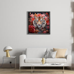 Tiger 40*40CM(Picture) Full Round Drill Diamond Painting
