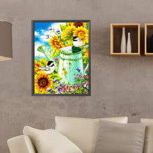 Load image into Gallery viewer, Sunflower Shower And Bird 30*40CM(Canvas) Full Round Drill Diamond Painting
