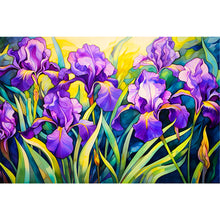 Load image into Gallery viewer, Iris Field 60*40CM(Canvas) Full Round Drill Diamond Painting
