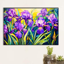 Load image into Gallery viewer, Iris Field 60*40CM(Canvas) Full Round Drill Diamond Painting
