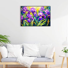 Load image into Gallery viewer, Iris Field 60*40CM(Canvas) Full Round Drill Diamond Painting
