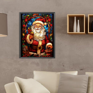Christmas Santa Claus 30*40CM(Canvas) Full Round Drill Diamond Painting