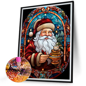 Christmas Santa Claus 30*40CM(Canvas) Full Round Drill Diamond Painting