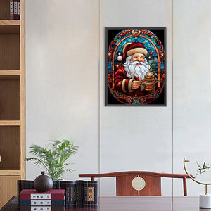 Christmas Santa Claus 30*40CM(Canvas) Full Round Drill Diamond Painting