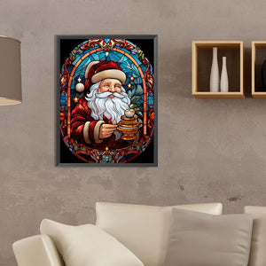 Christmas Santa Claus 30*40CM(Canvas) Full Round Drill Diamond Painting
