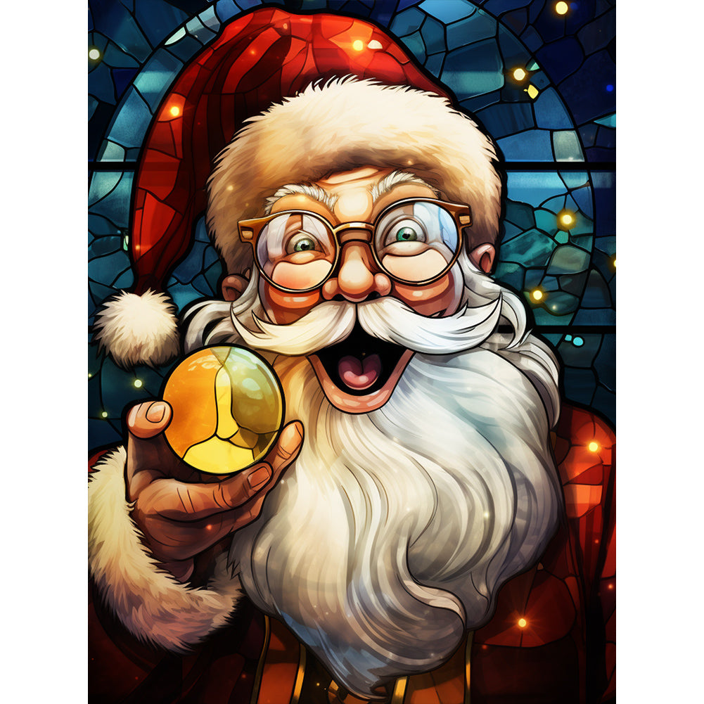 Christmas Santa Claus 30*40CM(Canvas) Full Round Drill Diamond Painting