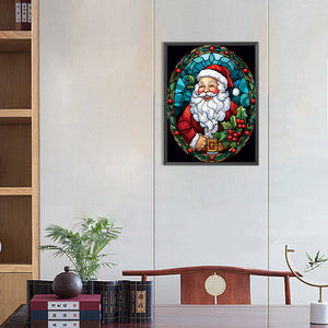 Christmas Santa Claus 30*40CM(Canvas) Full Round Drill Diamond Painting