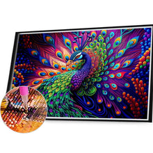 Load image into Gallery viewer, Partial AB - Peacock Spreading Its Tail 40*30CM(Picture) Full Square Drill Diamond Painting
