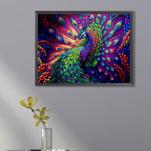 Load image into Gallery viewer, Partial AB - Peacock Spreading Its Tail 40*30CM(Picture) Full Square Drill Diamond Painting
