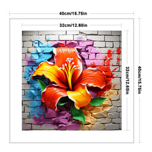 Load image into Gallery viewer, DIY - Flowers Growing In The Wall - 40*40CM 11CT 3 Stamped Cross Stitch
