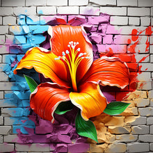 Load image into Gallery viewer, DIY - Flowers Growing In The Wall - 40*40CM 11CT 3 Stamped Cross Stitch
