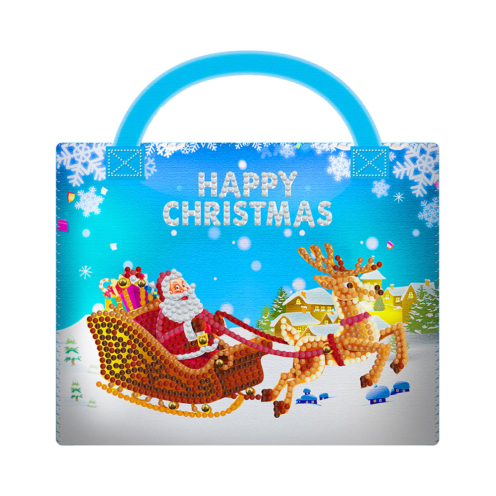 DIY Special Shape Diamond Art Candy Bag Christmas Santa Candy Bag (20x19cm)