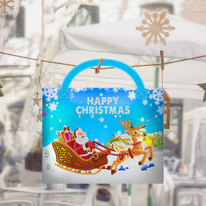 DIY Special Shape Diamond Art Candy Bag Christmas Santa Candy Bag (20x19cm)
