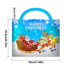 Load image into Gallery viewer, DIY Special Shape Diamond Art Candy Bag Christmas Santa Candy Bag (20x19cm)
