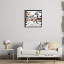 Load image into Gallery viewer, Winter Snowy Street Scene 40*40CM(Canvas) Full Round Drill Diamond Painting
