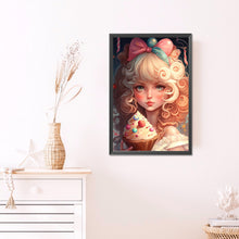 Load image into Gallery viewer, Girl With Colorful Ice Cream 40*60CM(Picture) Full Round Drill Diamond Painting
