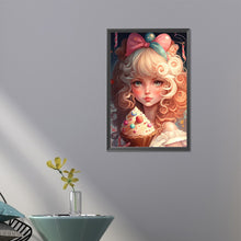 Load image into Gallery viewer, Girl With Colorful Ice Cream 40*60CM(Picture) Full Round Drill Diamond Painting
