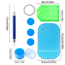 Load image into Gallery viewer, Diamond Painting Tools Kit Art Accessories Tools LED Light (Blue 6 Tips)
