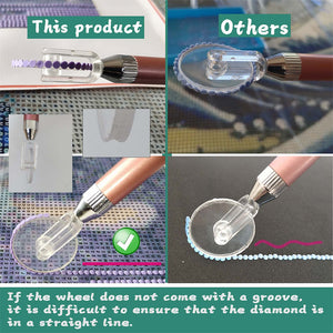 Diamond Painting Tools Kit Art Accessories Tools LED Light (Blue 6 Tips)