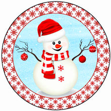 Load image into Gallery viewer, Huancan - Christmas Snowman - 40*40CM 11CT 3 Stamped Cross Stitch
