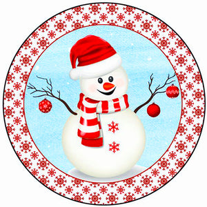 Huancan - Christmas Snowman - 40*40CM 11CT 3 Stamped Cross Stitch