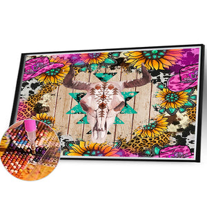 Western Cowboy Vibes 40*30CM(Canvas) Full Round Drill Diamond Painting