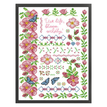 Load image into Gallery viewer, Joy Sunday - Flowers In Bloom - 29*40CM 14CT 2 Stamped Cross Stitch
