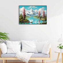 Load image into Gallery viewer, Snowy Mountains 60*40CM(Canvas) Full Round Drill Diamond Painting
