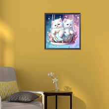 Load image into Gallery viewer, Cute Cat 30*30CM(Canvas) Full Round Drill Diamond Painting
