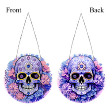 Load image into Gallery viewer, 2D Flat Skull Diamond Art Kit Painting Suncatcher Double Sided Home Garden Decor

