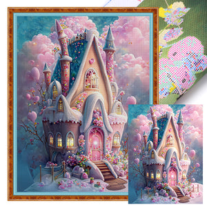 Huancan - Dream Cottage - 50*65CM 16CT 2 Stamped Cross Stitch