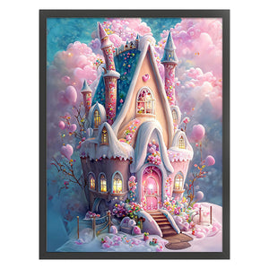 Huancan - Dream Cottage - 50*65CM 16CT 2 Stamped Cross Stitch