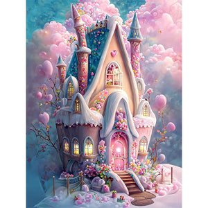 Huancan - Dream Cottage - 50*65CM 16CT 2 Stamped Cross Stitch