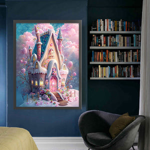 Huancan - Dream Cottage - 50*65CM 16CT 2 Stamped Cross Stitch